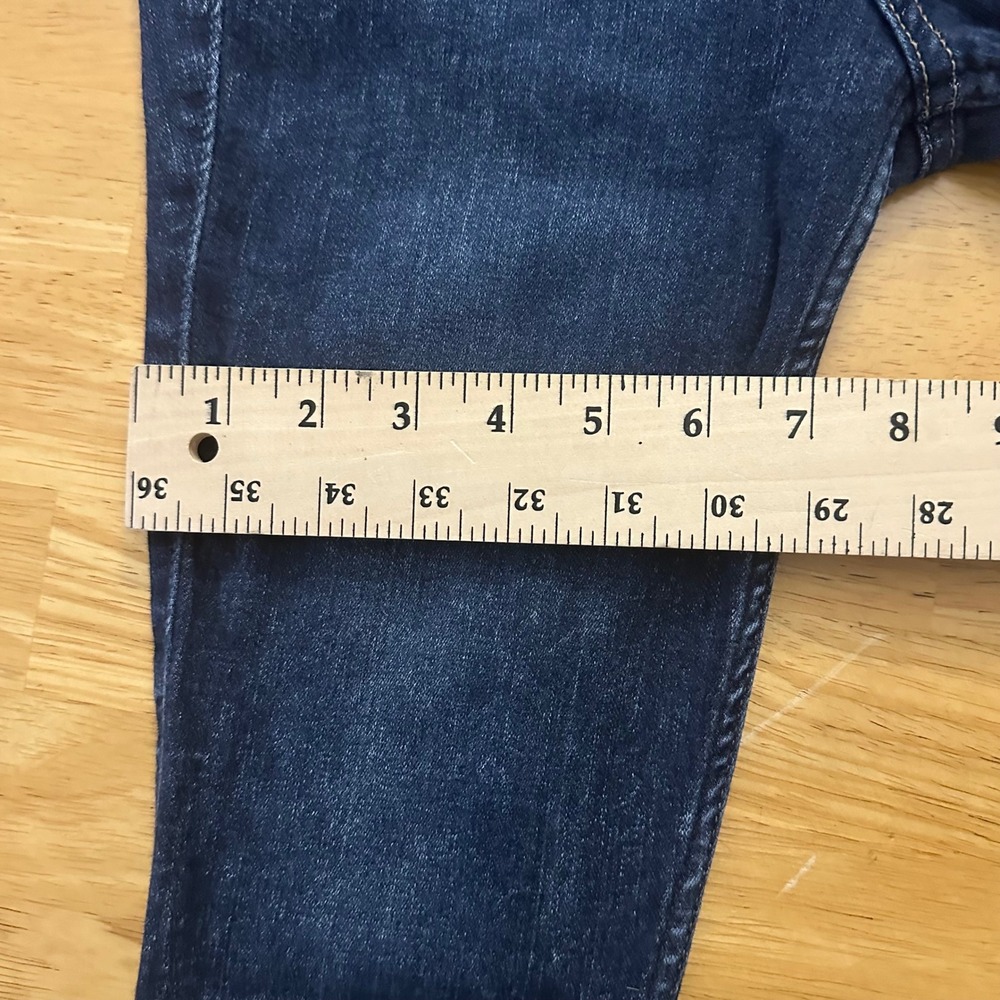 Hollister High Rise Jean Legging Dark Wash Raw Hem Skinny Jeans Size 7R W28 L28 - Picture 8 of 11